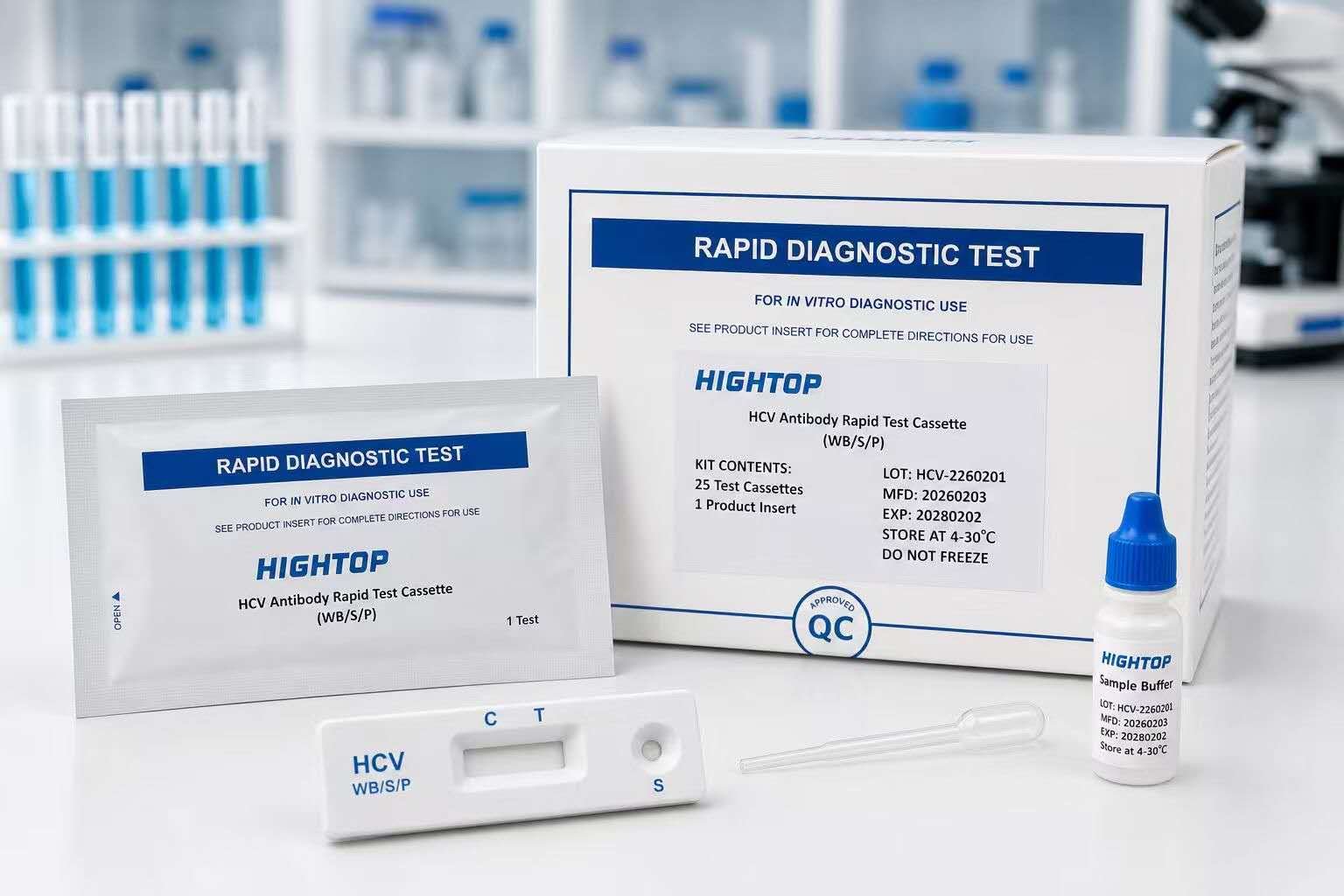 hcv Test des anticorps HCV (cassette) – Image 1