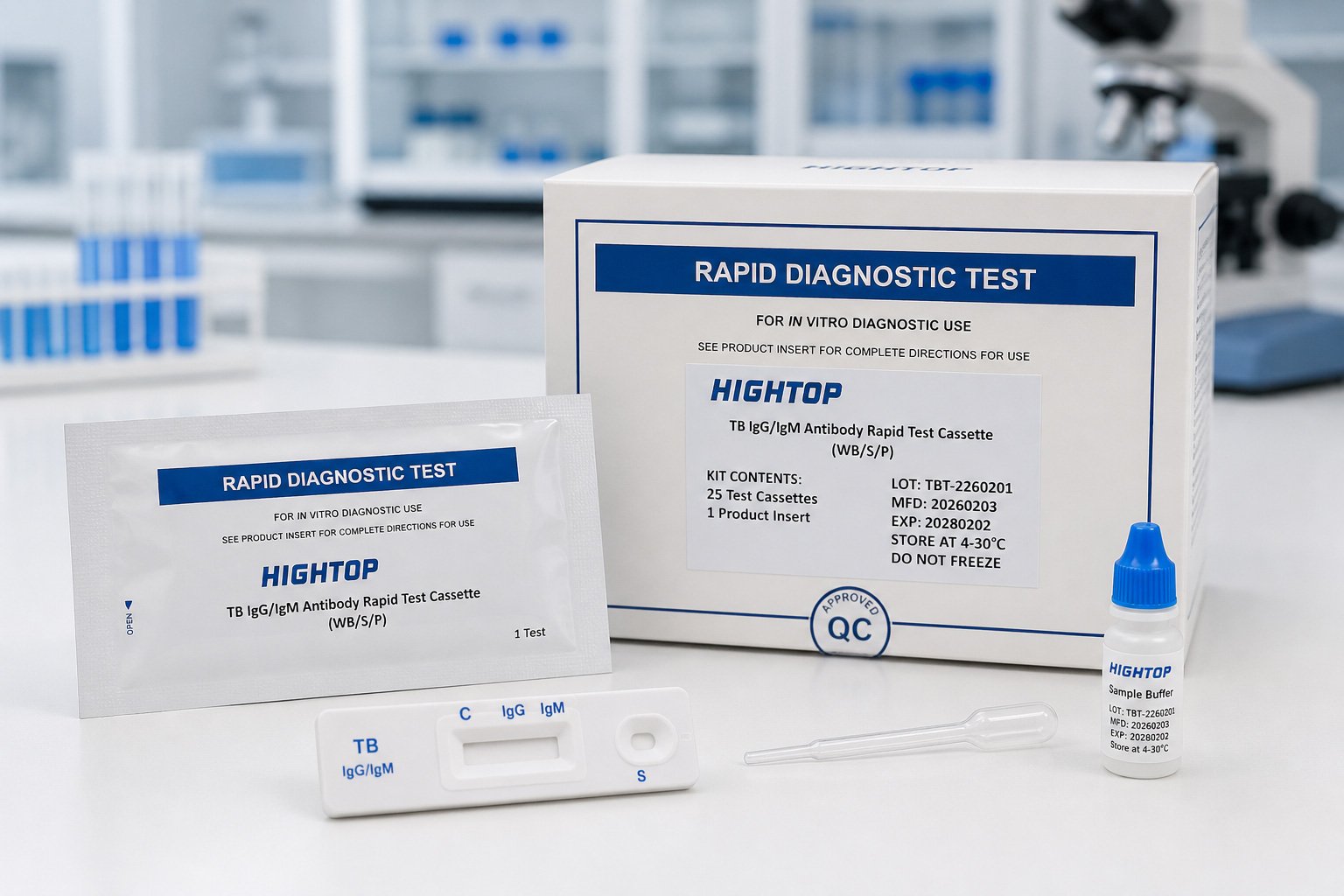 tb Test des anticorps tuberculose IgG/IgM (cassette) – Image 1