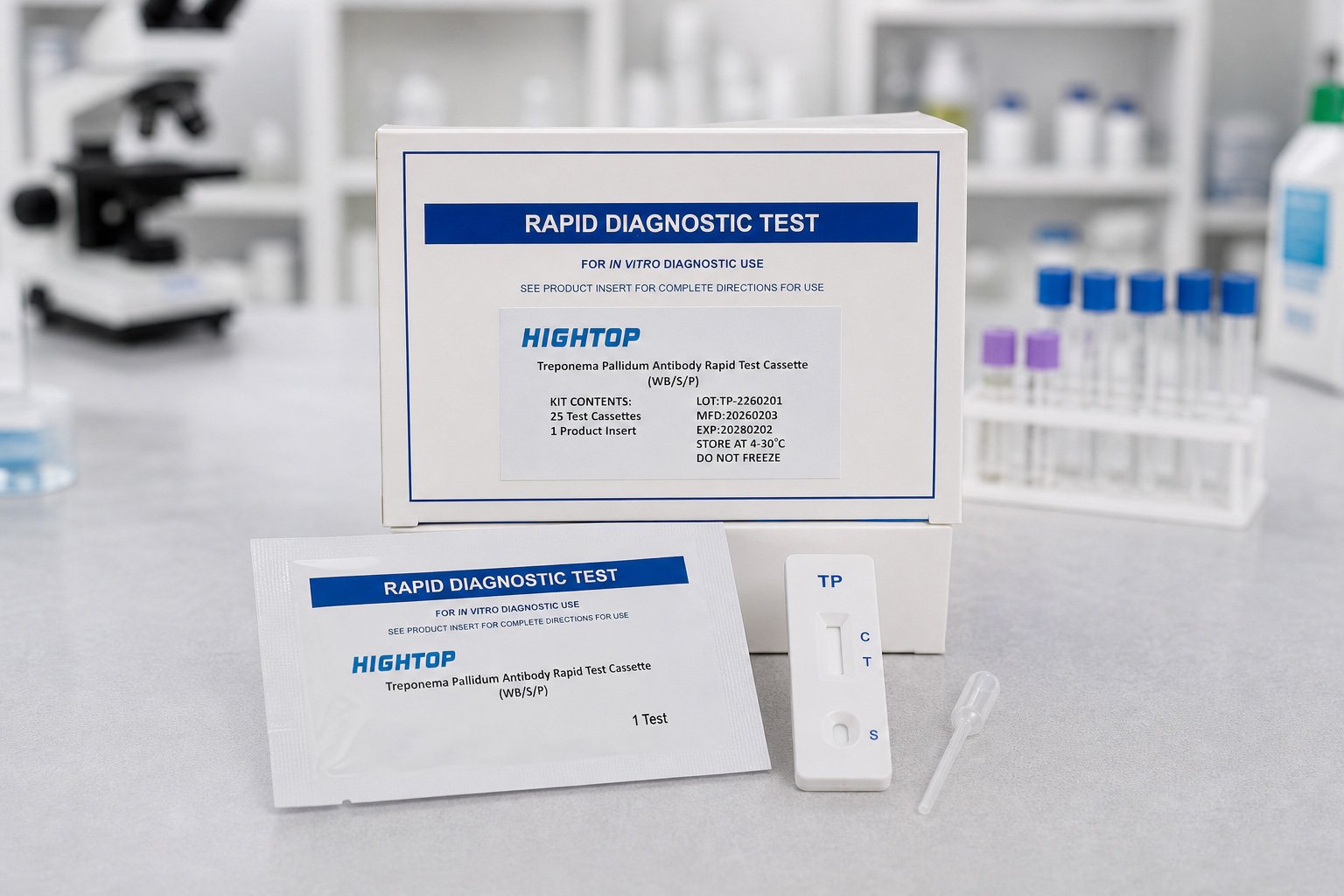 tp Test des anticorps de la syphilis (TP) (cassette) – Image 1
